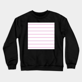 Narrow pink and white stripes 3 Crewneck Sweatshirt